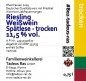 Preview: Riesling Spätlese trocken 2019